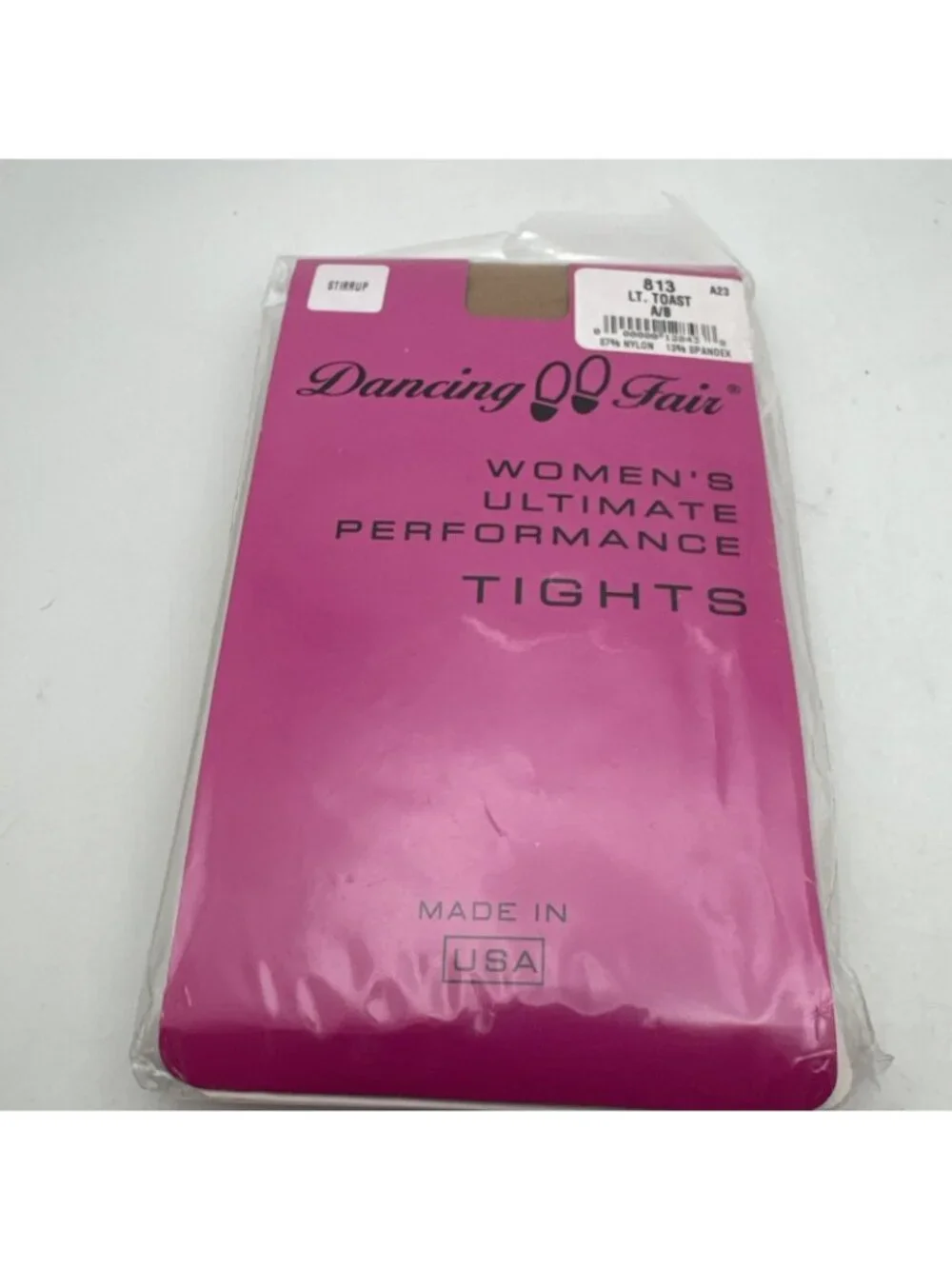 Dancing Fair Stirrup Tights Women's Ultimate Performance LT. Toast Size A/B USA